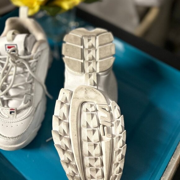 Fila Disruptor II Premium "White" - Women's Size US 8.5 - Picture 3 of 10